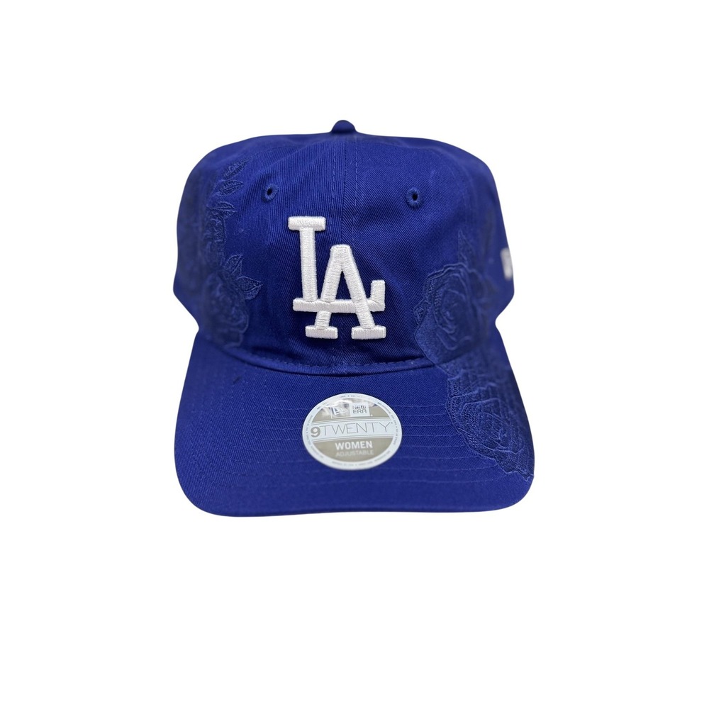 Los Angeles Dodgers Blue Roses New Era 9TWENTY Hat Womens One Size MLB Cap
